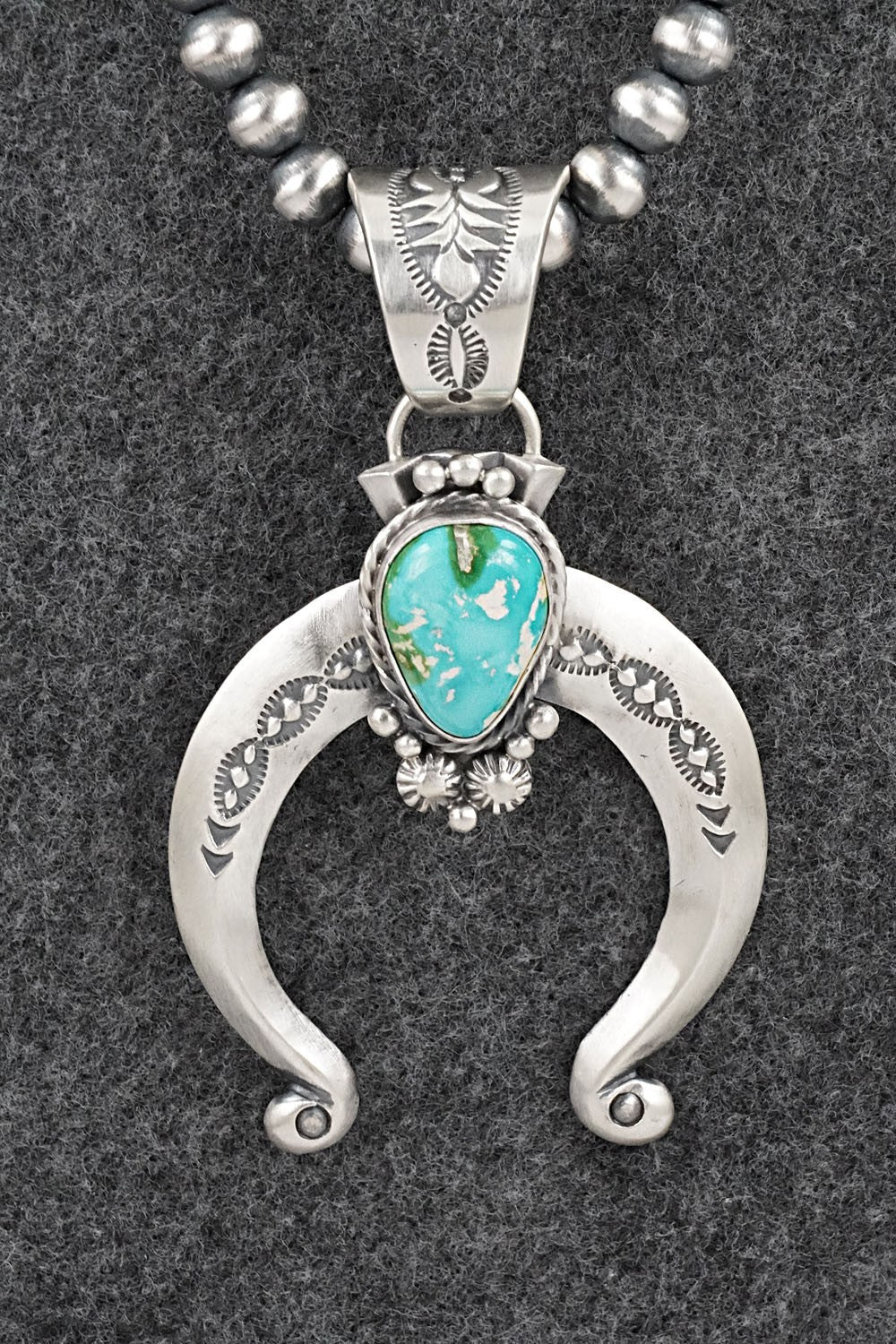 Turquoise & Sterling Silver Necklace - Samuel Yellowhair