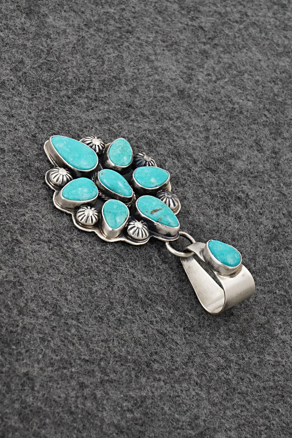 Turquoise & Sterling Silver Pendant - Kathleen Livingston