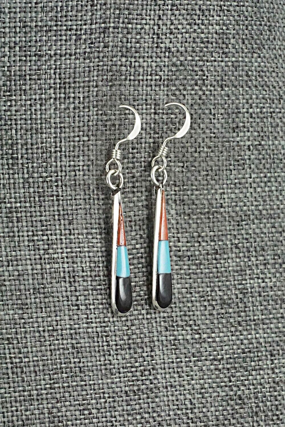 Multi-Stone & Sterling Silver Earrings - Stanford Etsate