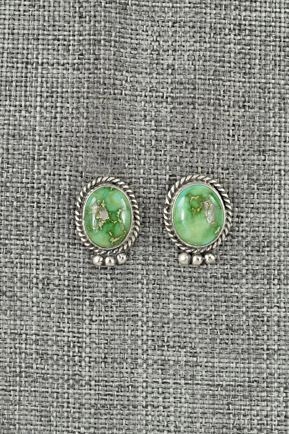 Turquoise & Sterling Silver Earrings - Rosemary Saunders