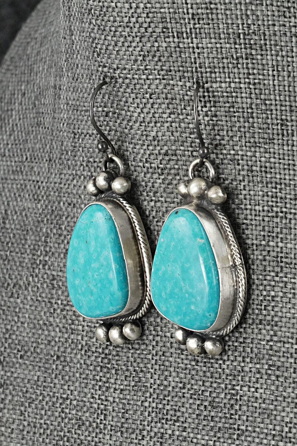 Turquoise & Sterling Silver Squash Blossom Set - Bobby Johnson