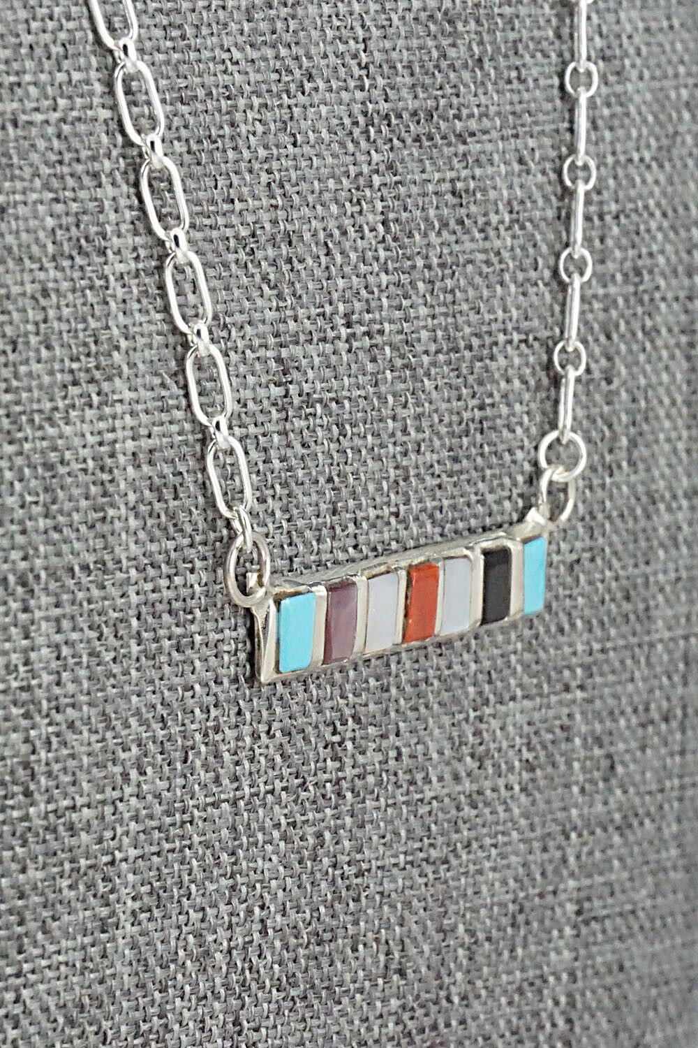 Multi-Stone & Sterling Silver Necklace - Glennetta Luna