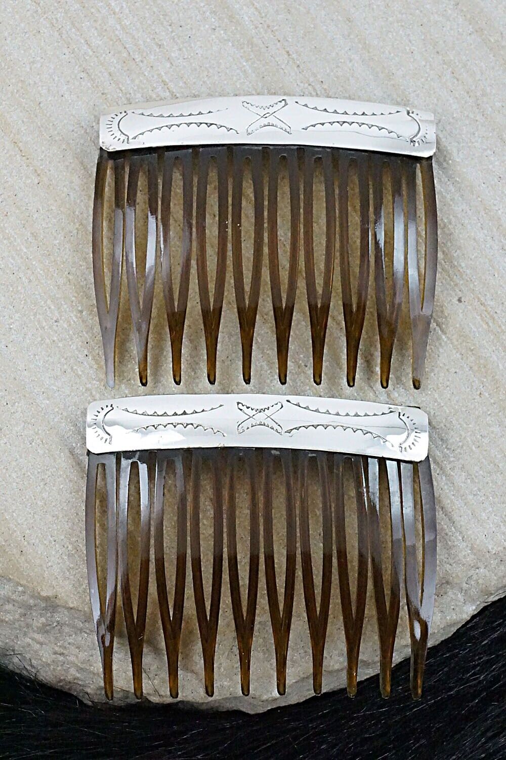 Sterling Silver Hair Combs - Randall Dalgai