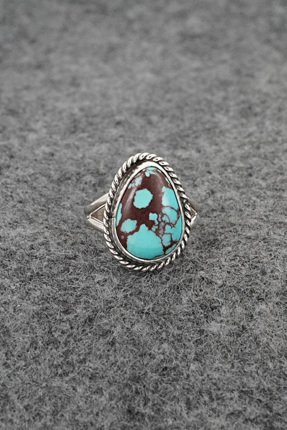 Turquoise & Sterling Silver Ring - Eugene Gruber - Size 5
