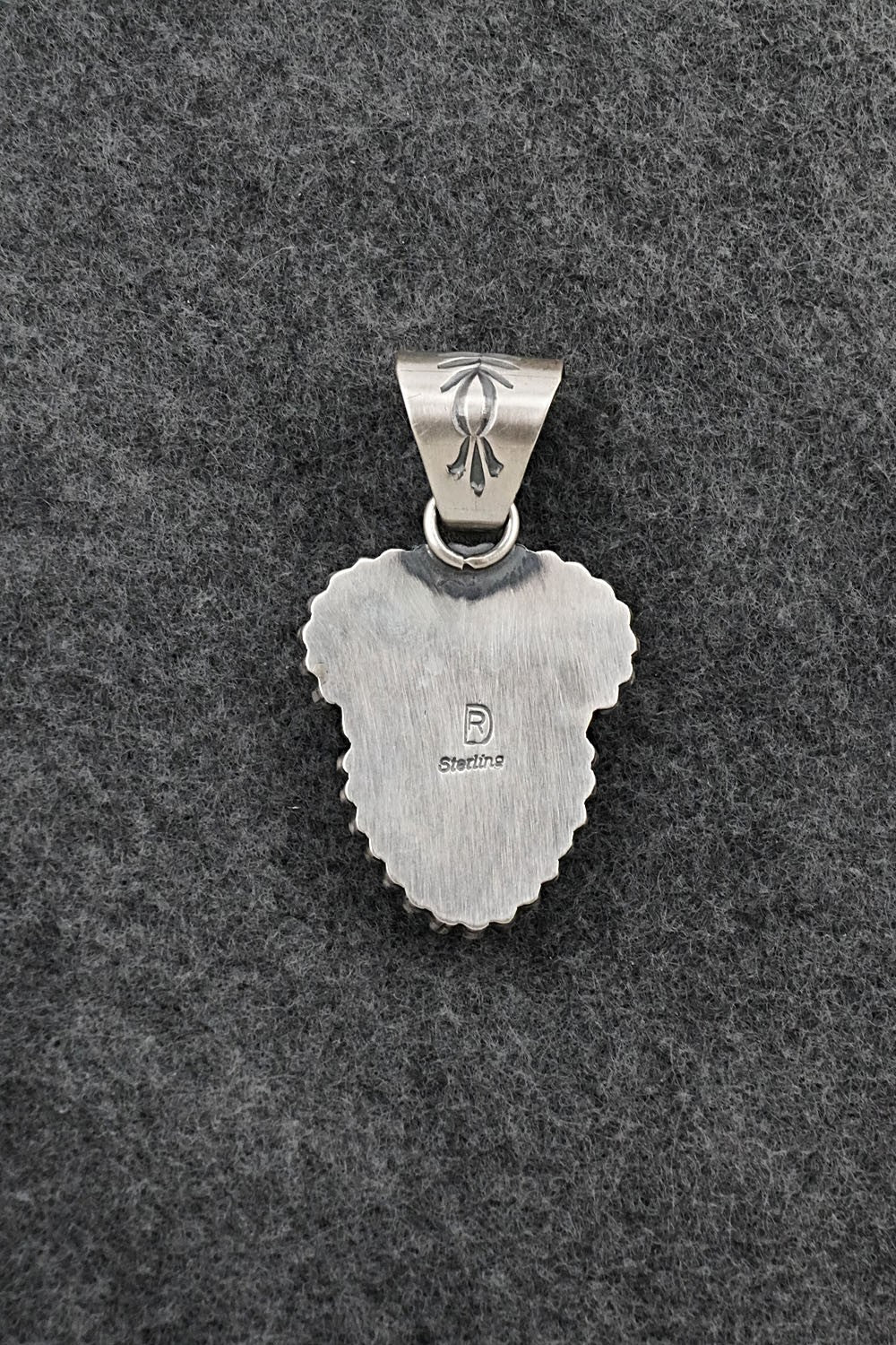 Turquoise & Sterling Silver Pendant - Raymond Delgarito