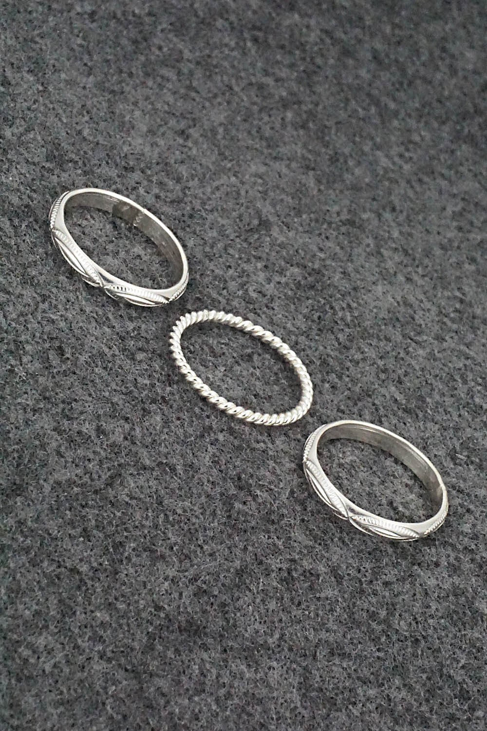 Sterling Silver Rings - Charles Dubois - Size 7.5