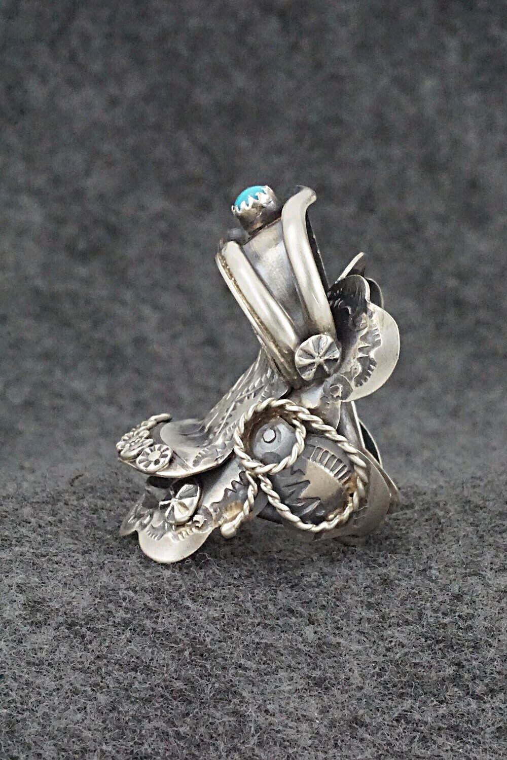 Turquoise & Sterling Silver Ring - Tim Yazzie - Size 9