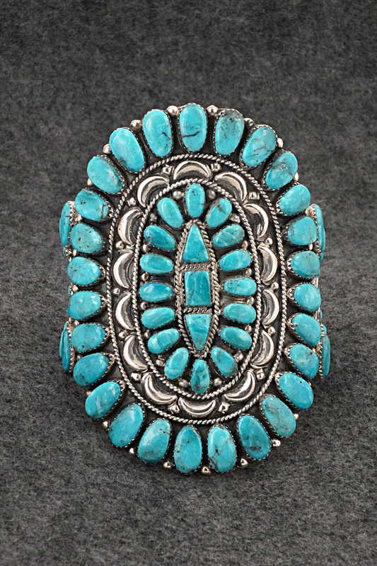 Turquoise & Sterling Silver Bracelet - Jesse Williams