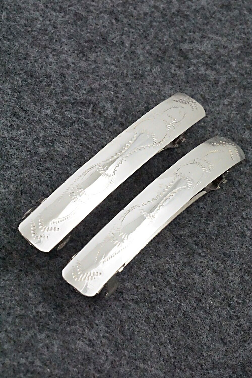 Sterling Silver Hair Barrettes - Randall Dalgai