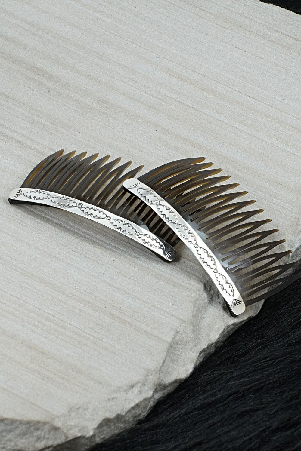 Sterling Silver Hair Combs - Bertha Begay