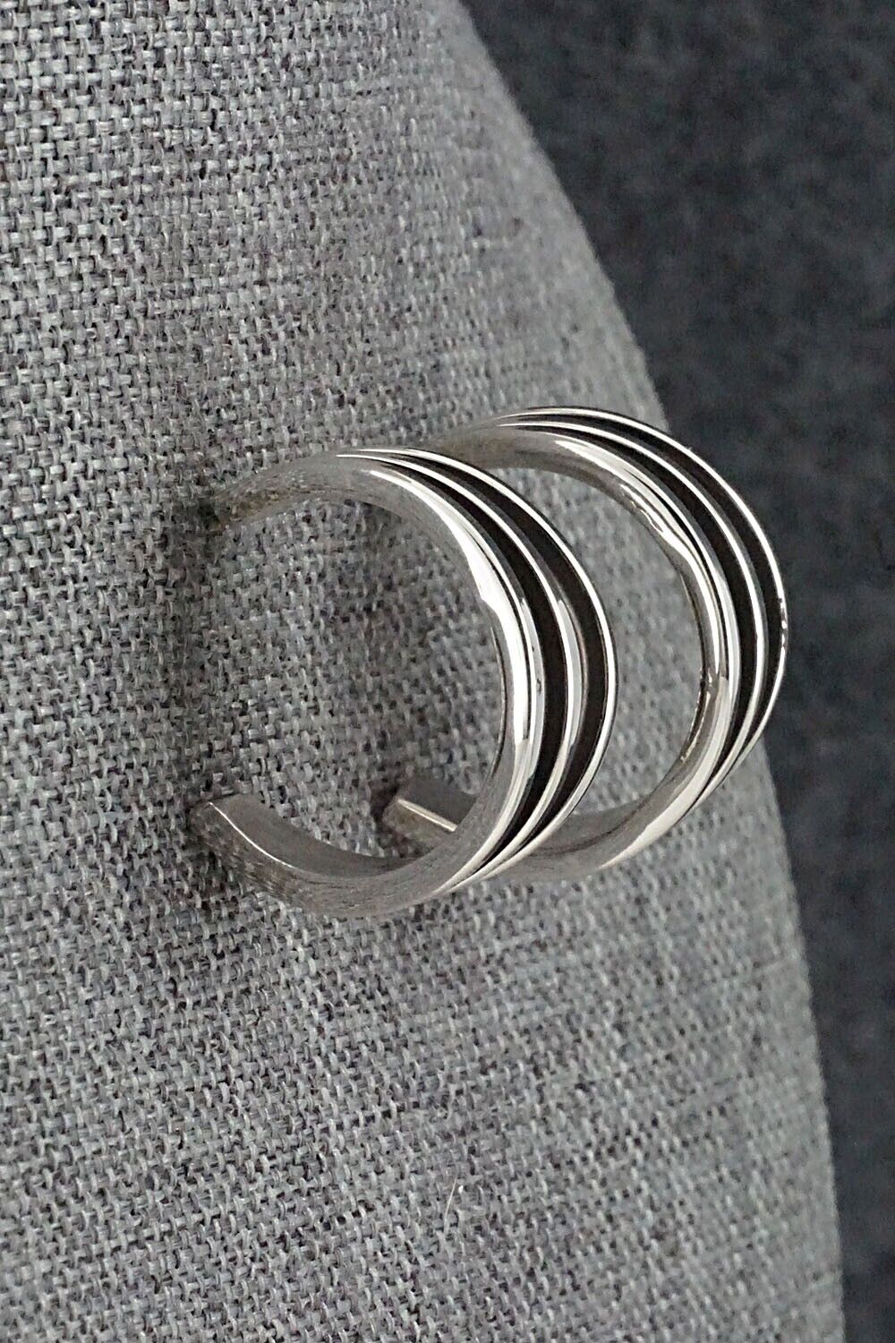 Sterling Silver Hoop Earrings - Tom Hawk