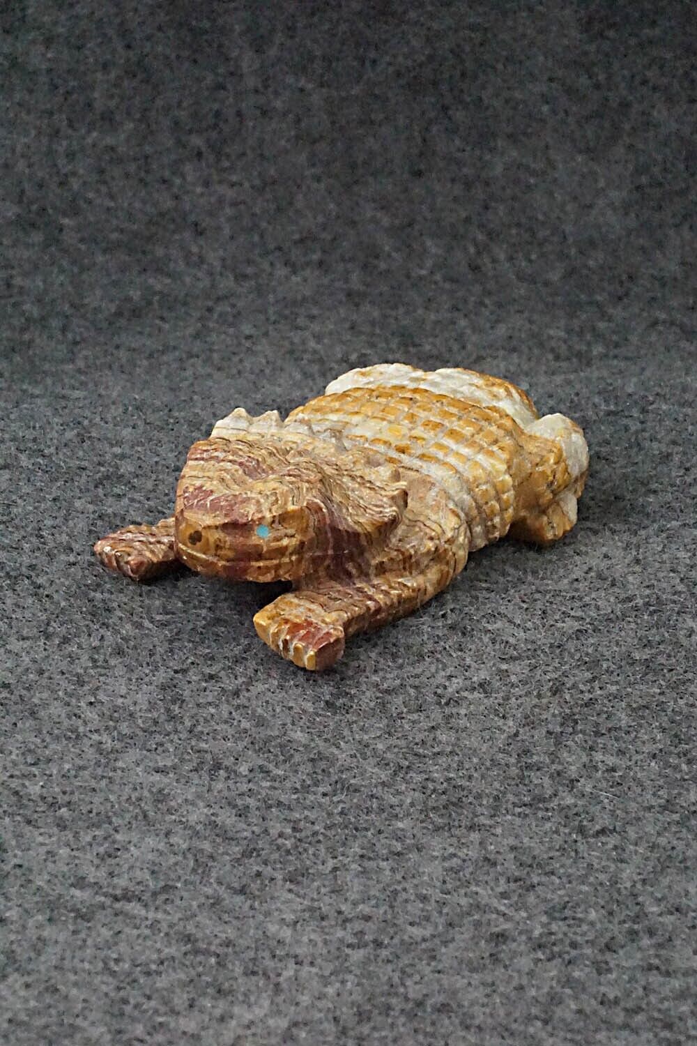 Horned Toad Zuni Fetish Carving - Tony Mackel