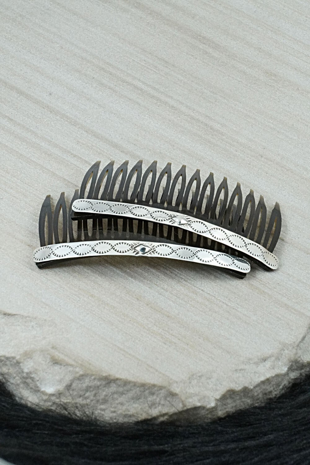 Sterling Silver Hair Combs - Bertha Begay
