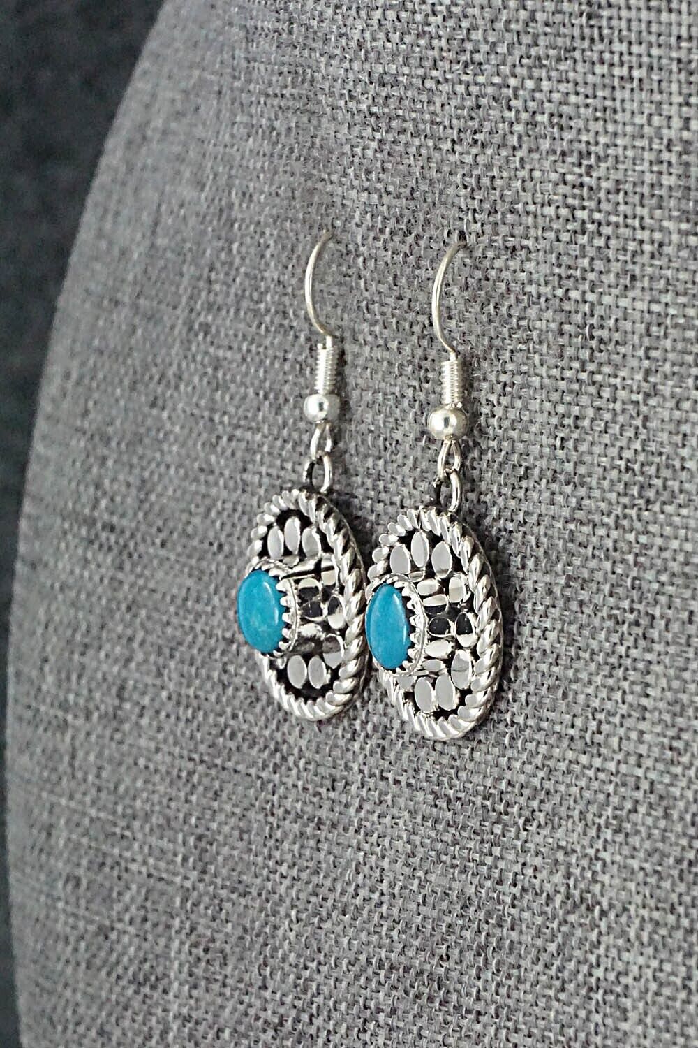 Turquoise & Sterling Silver Earrings - Sandra Parkett