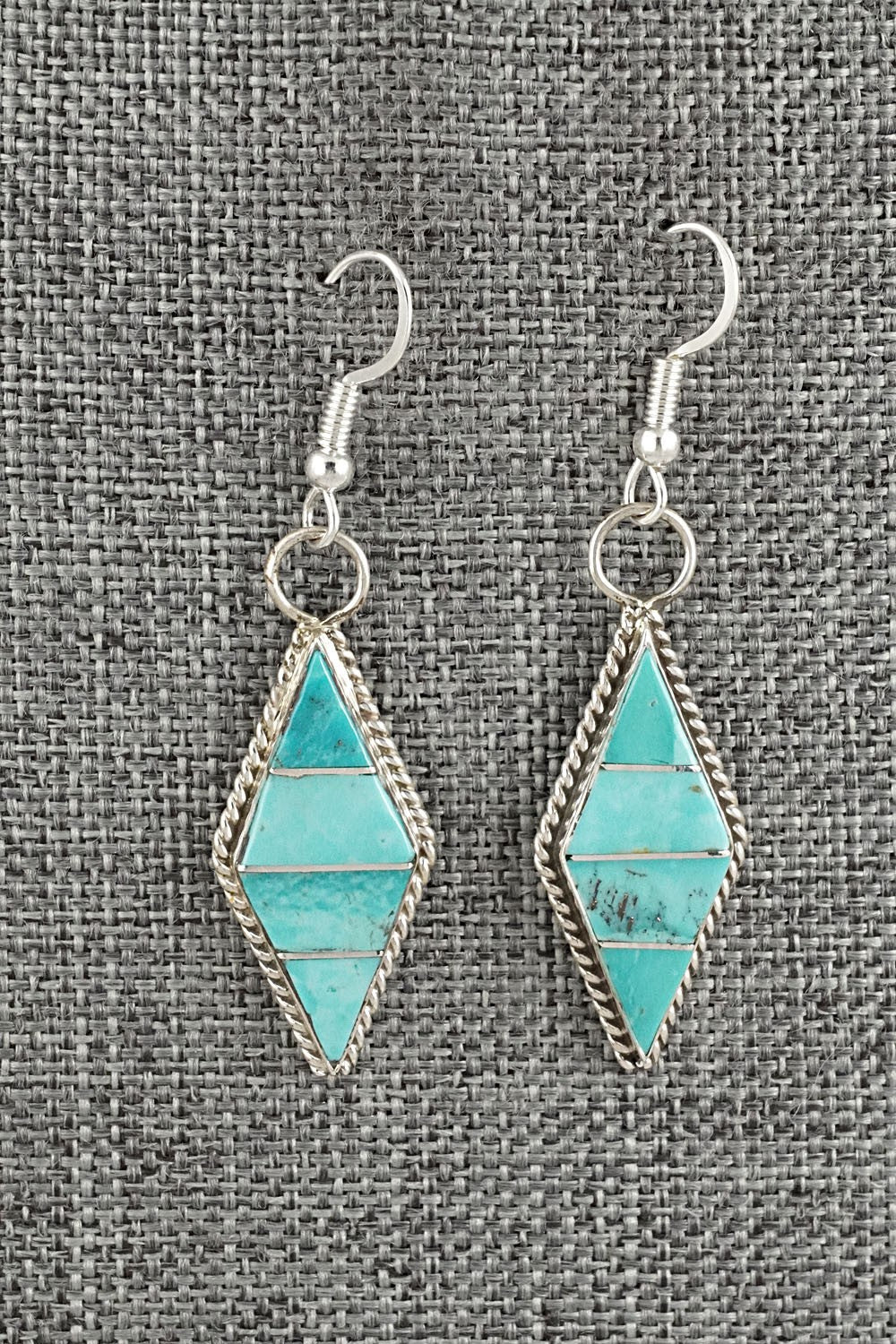 Turquoise & Sterling Silver Earrings - Andrew Enrico