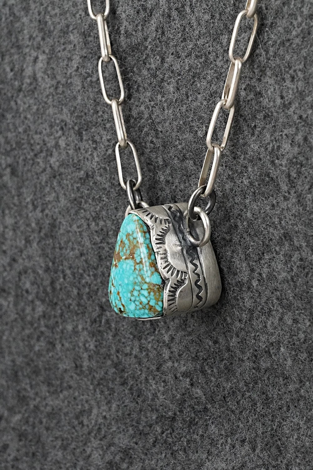Turquoise & Sterling Silver Necklace - Randy Boyd