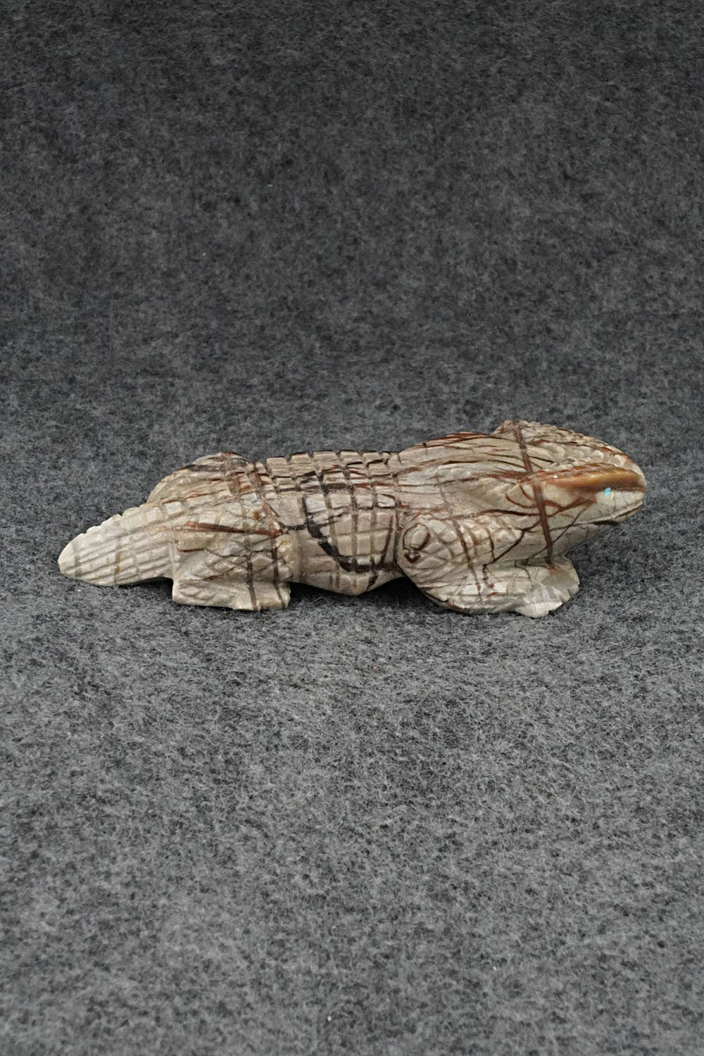 Horned Toad Zuni Fetish Carving - Tony Mackel