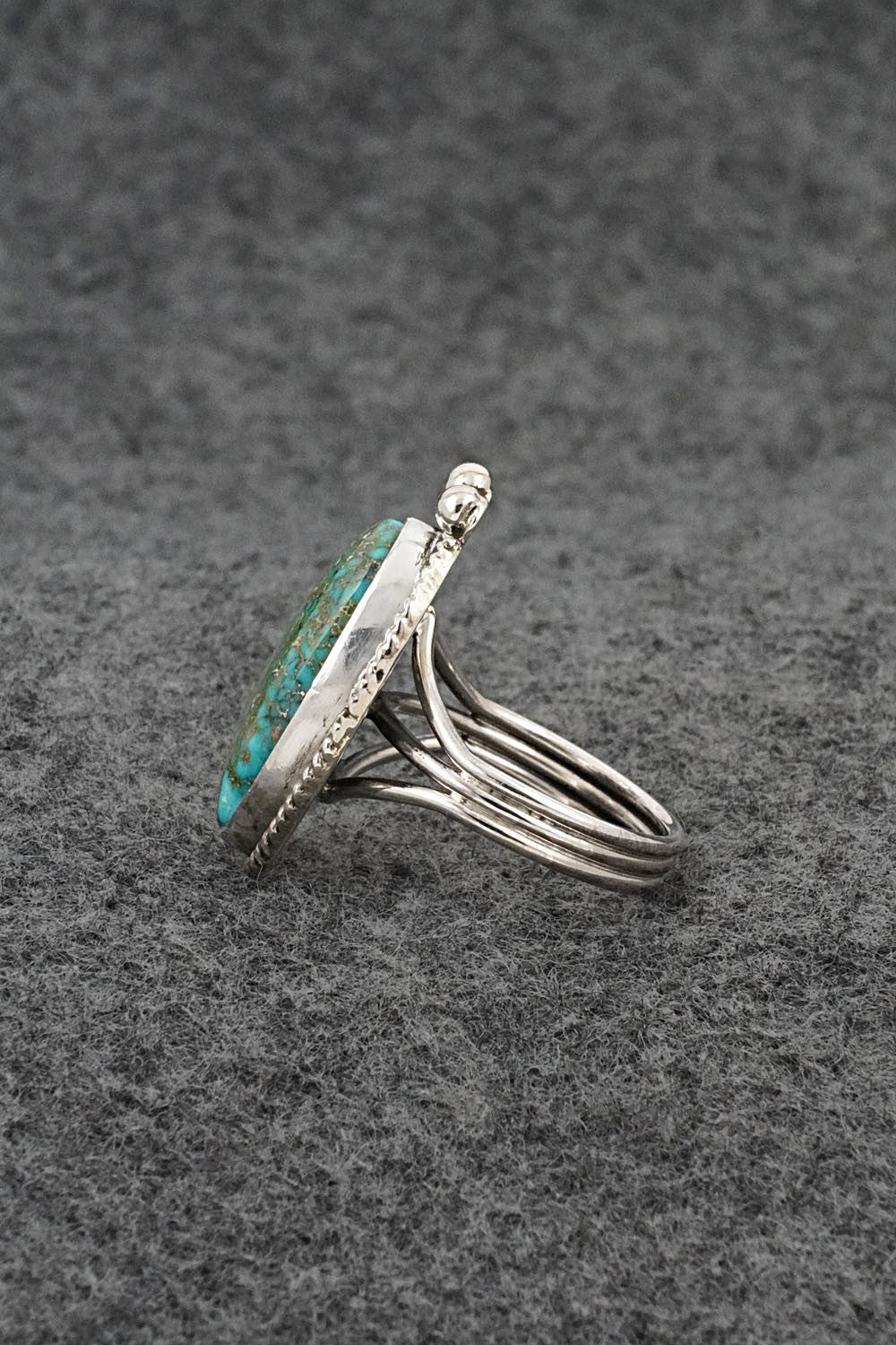 Turquoise & Sterling Silver Ring - Rena Begay - Size 7