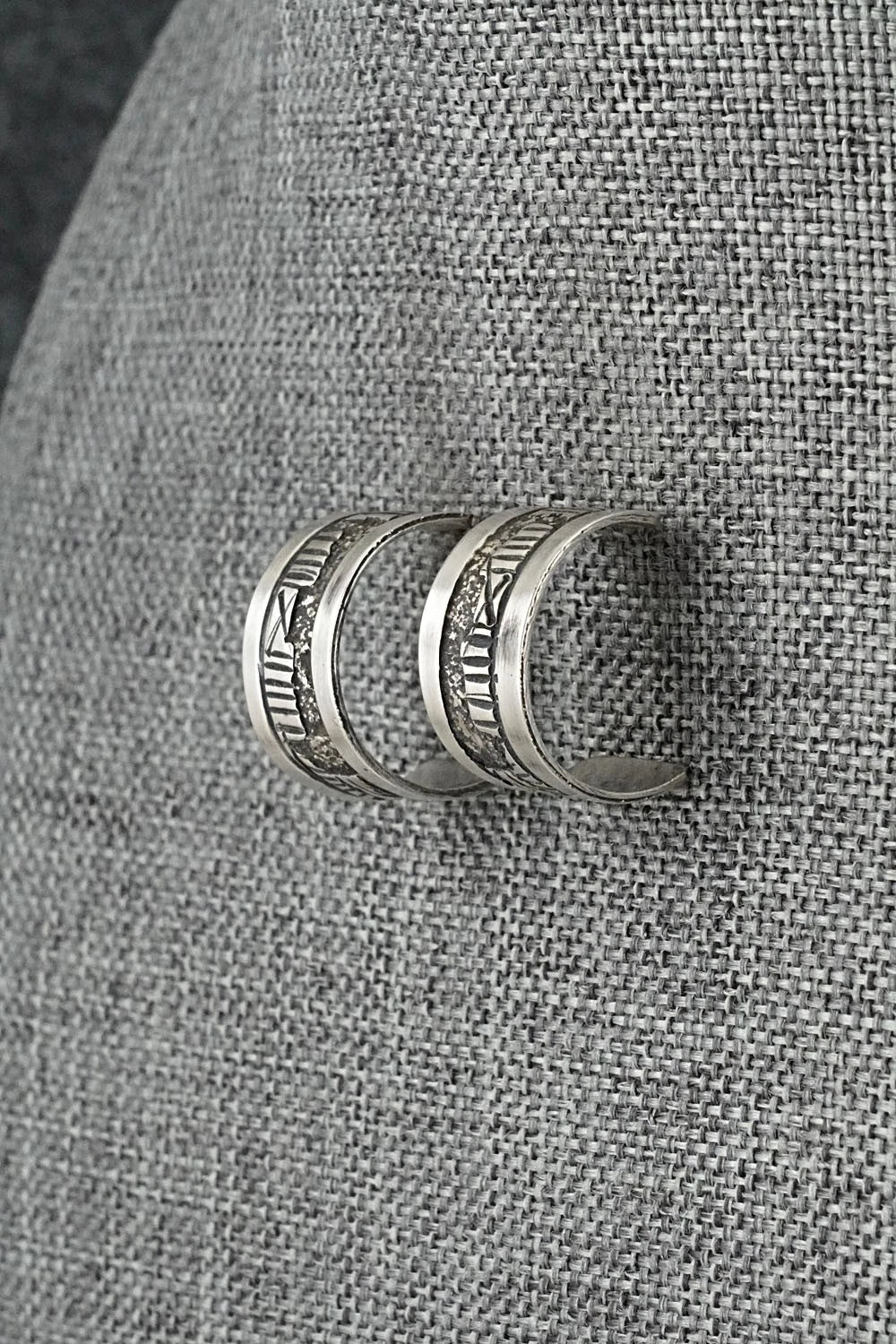 Sterling Silver Hoop Earrings - Elaine Becenti