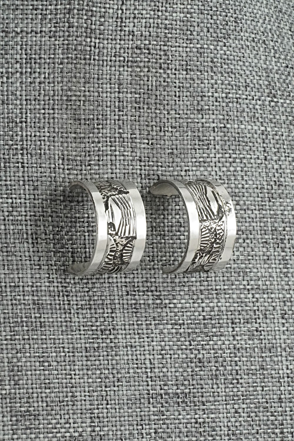 Sterling Silver Hoop Earrings - Elaine Becenti