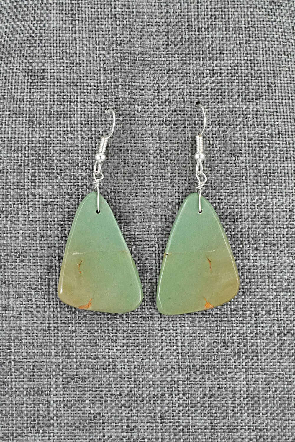 Turquoise & Sterling Silver Earrings - Louise Pete
