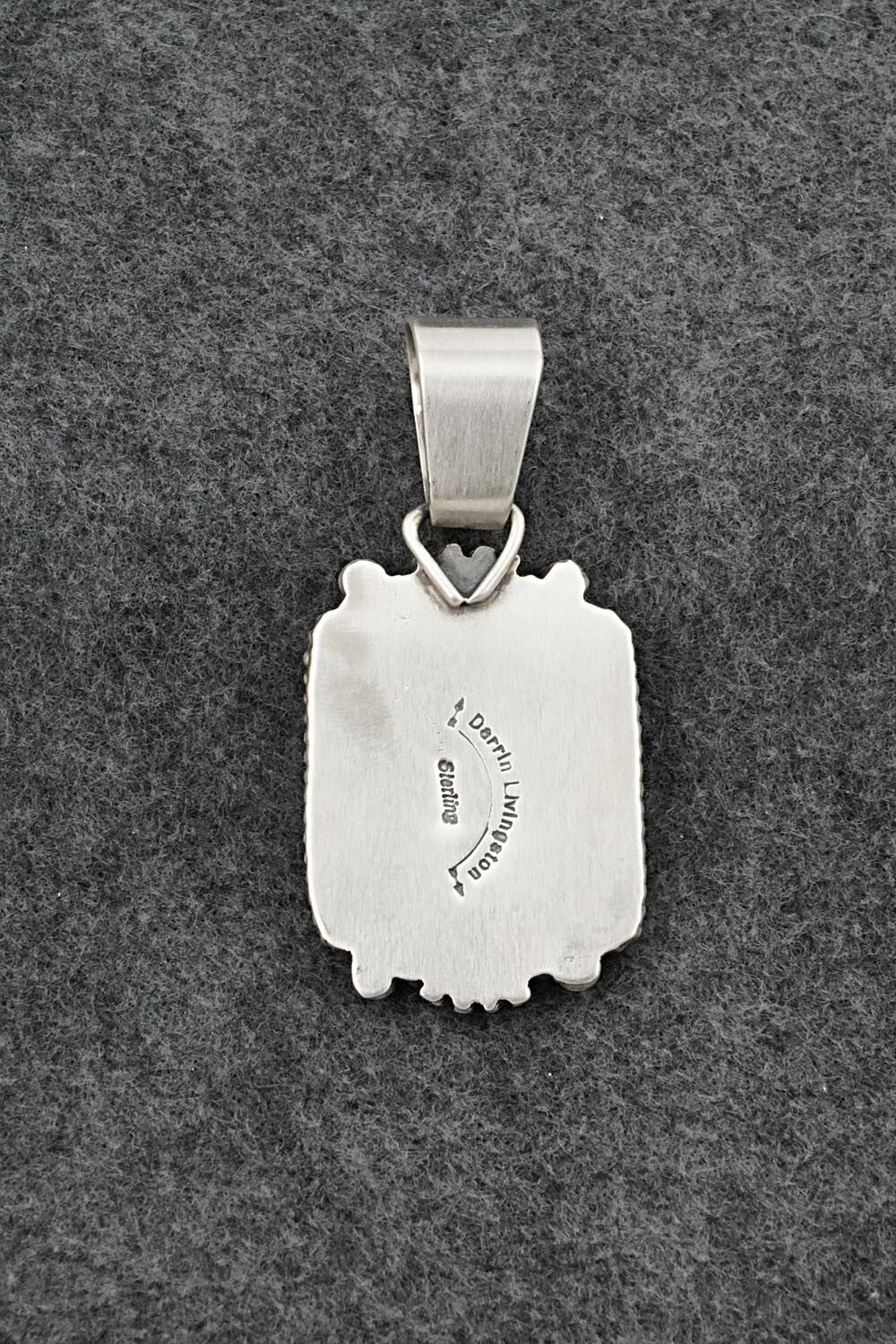 Turquoise & Sterling Silver Pendant - Darrin Livingston