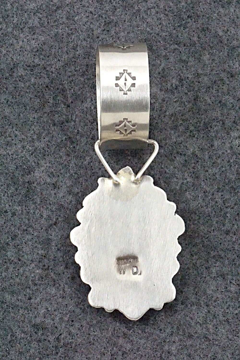 Turquoise and Sterling Silver Pendant - Wilson Dawes