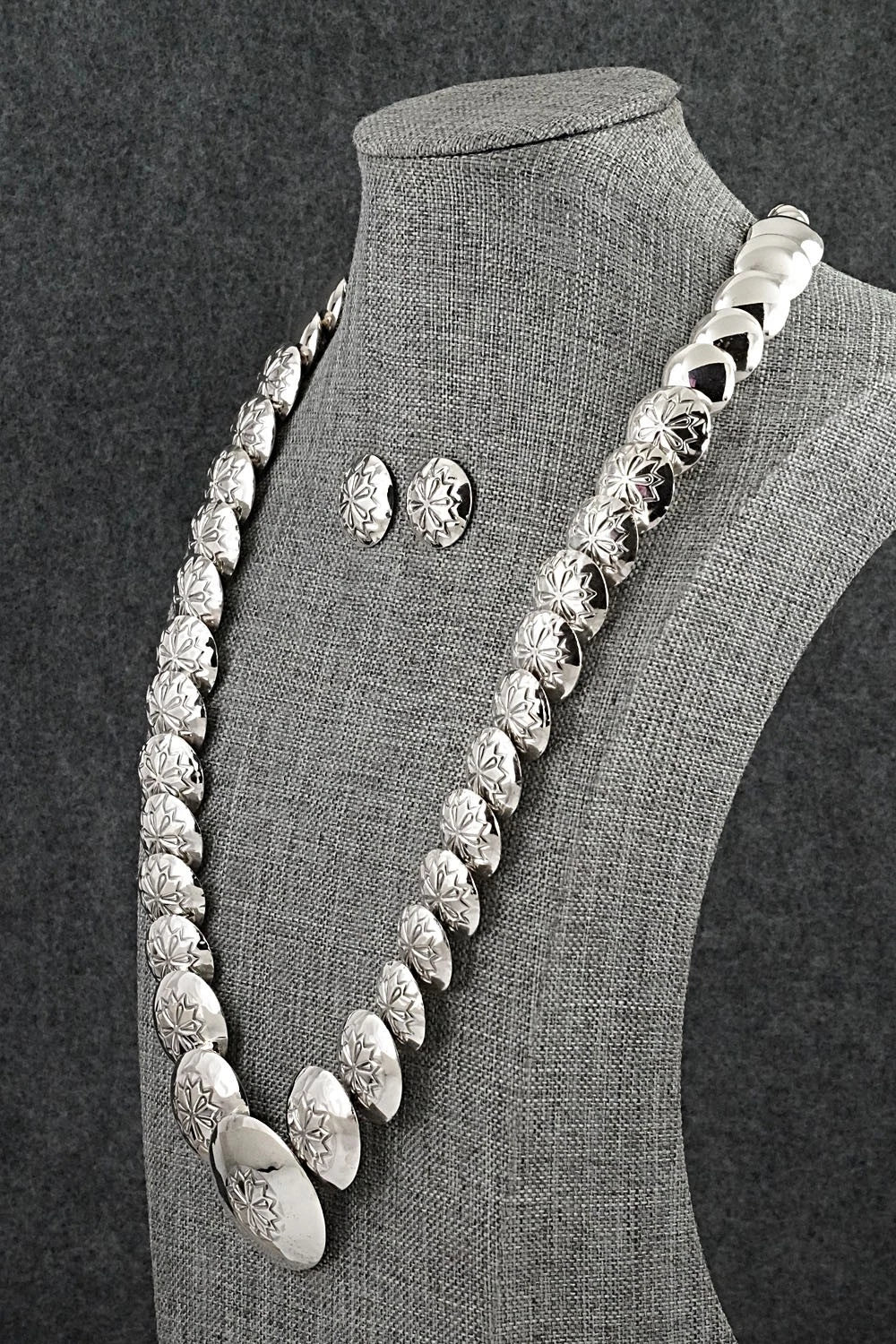 Sterling Silver Necklace and Earrings Set - Tim Thompson