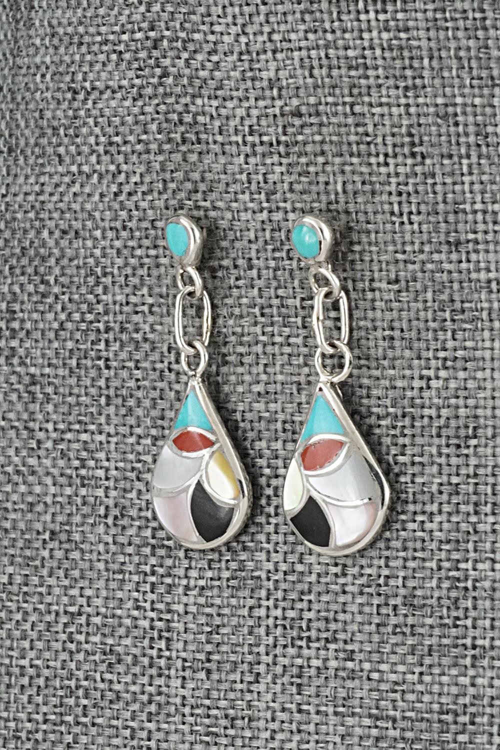 Multi-Stone & Sterling Silver Earrings - Orena Leekya