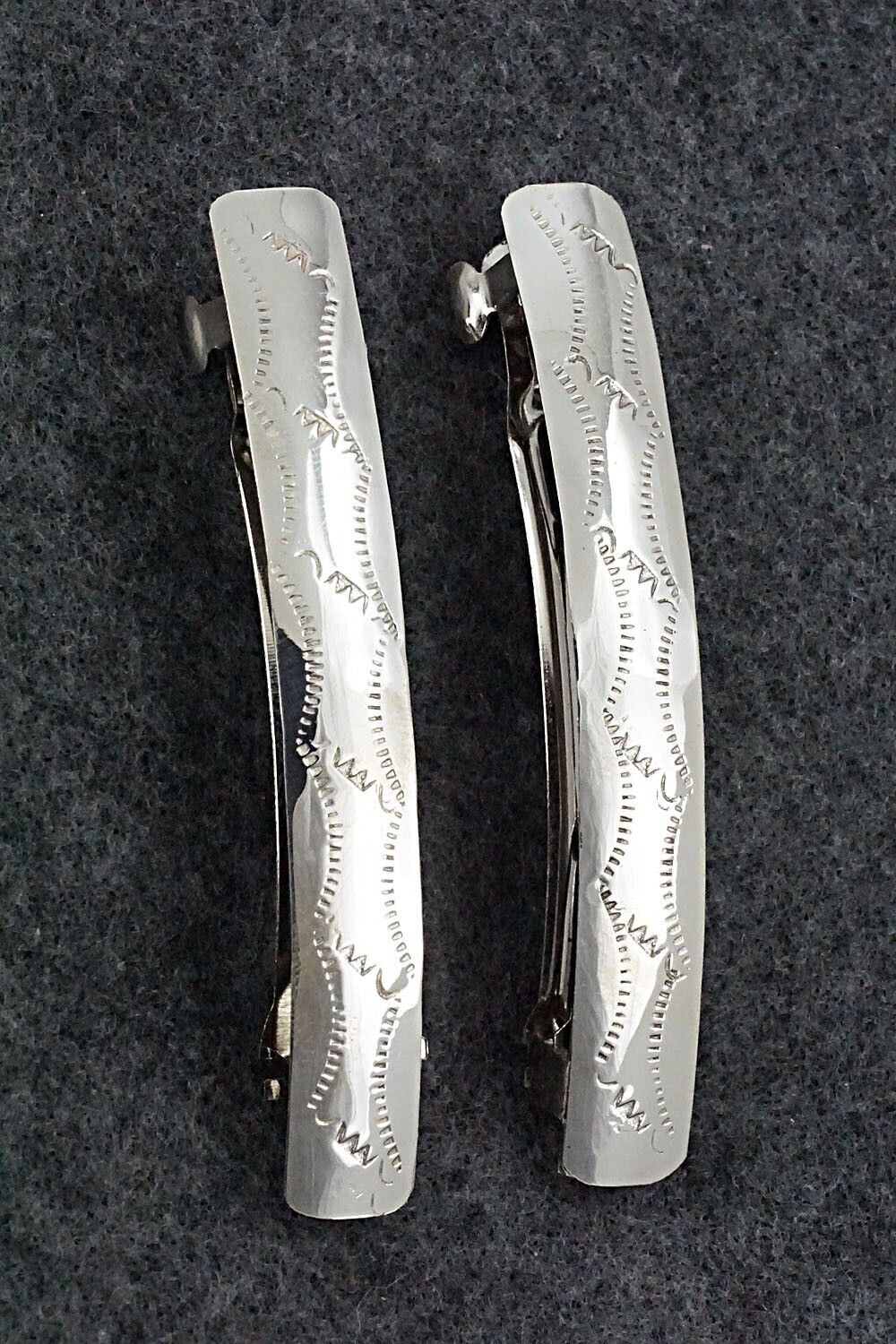 Sterling Silver Hair Barrettes - Randall Dalgai
