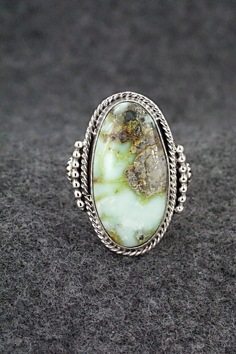 Variscite & Sterling Silver Ring - Andrew Vandever - Size 7.75