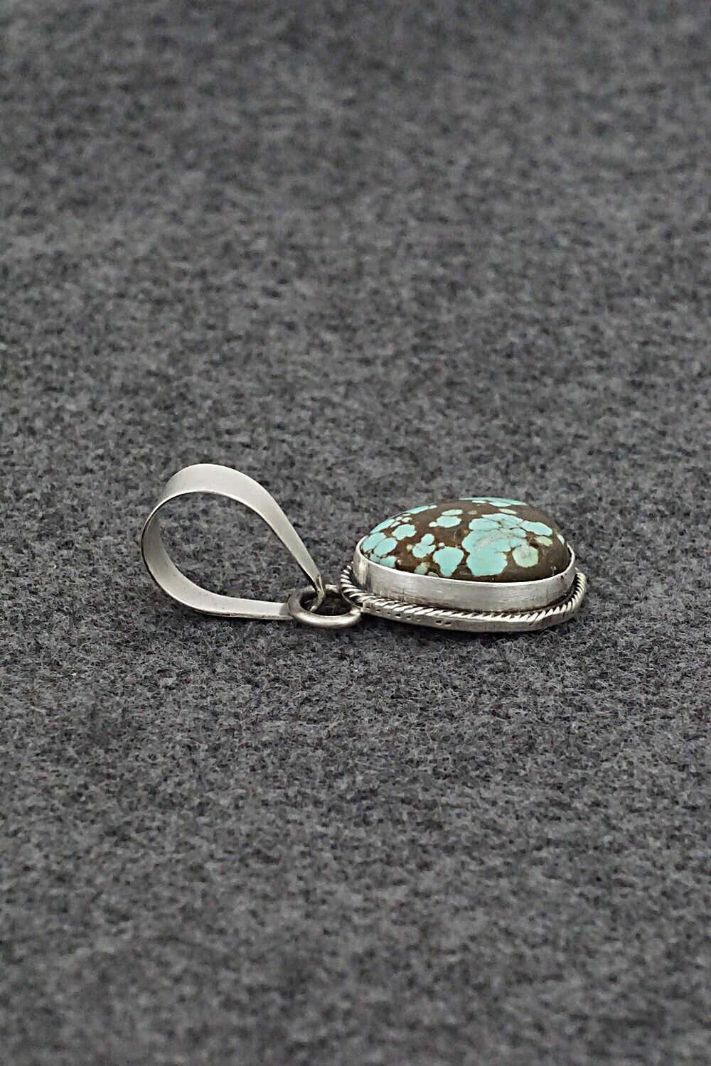 Turquoise & Sterling Silver Pendant - Randy Billy