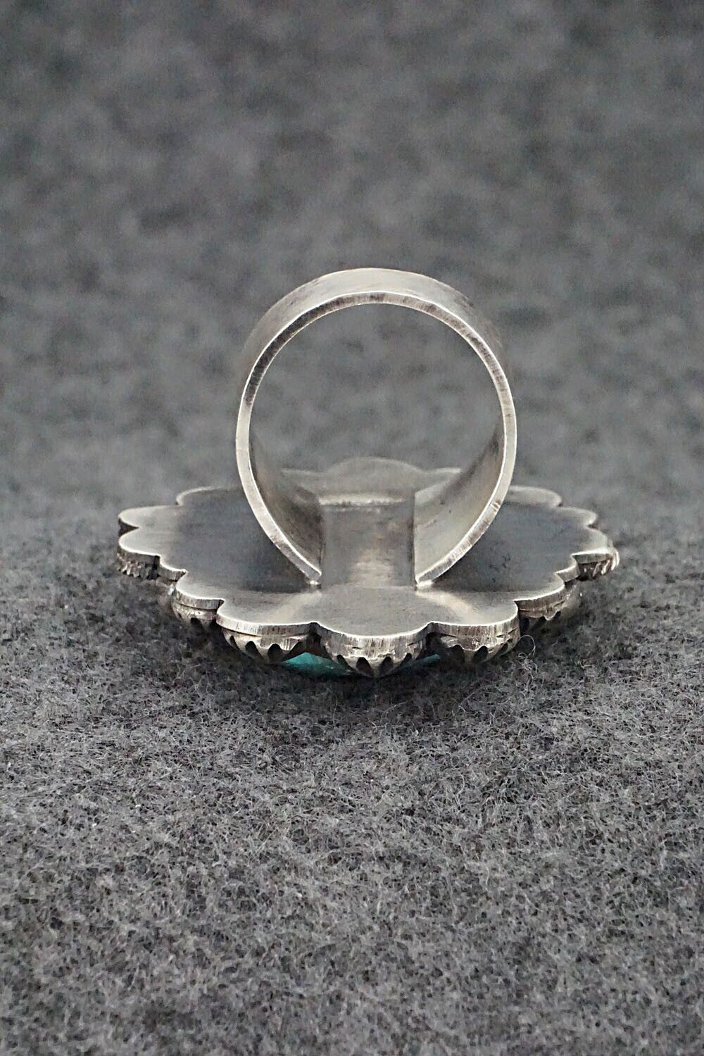 Turquoise & Sterling Silver Ring - Rosita Calladitto - Size 9
