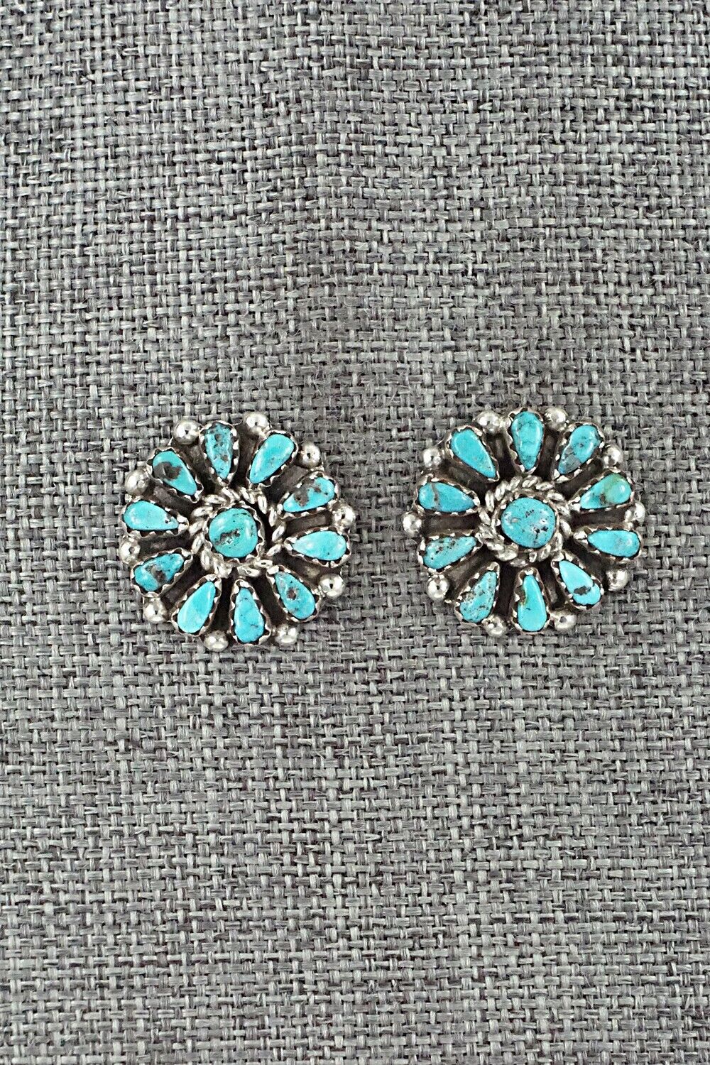 Turquoise & Sterling Silver Earrings - George Gasper