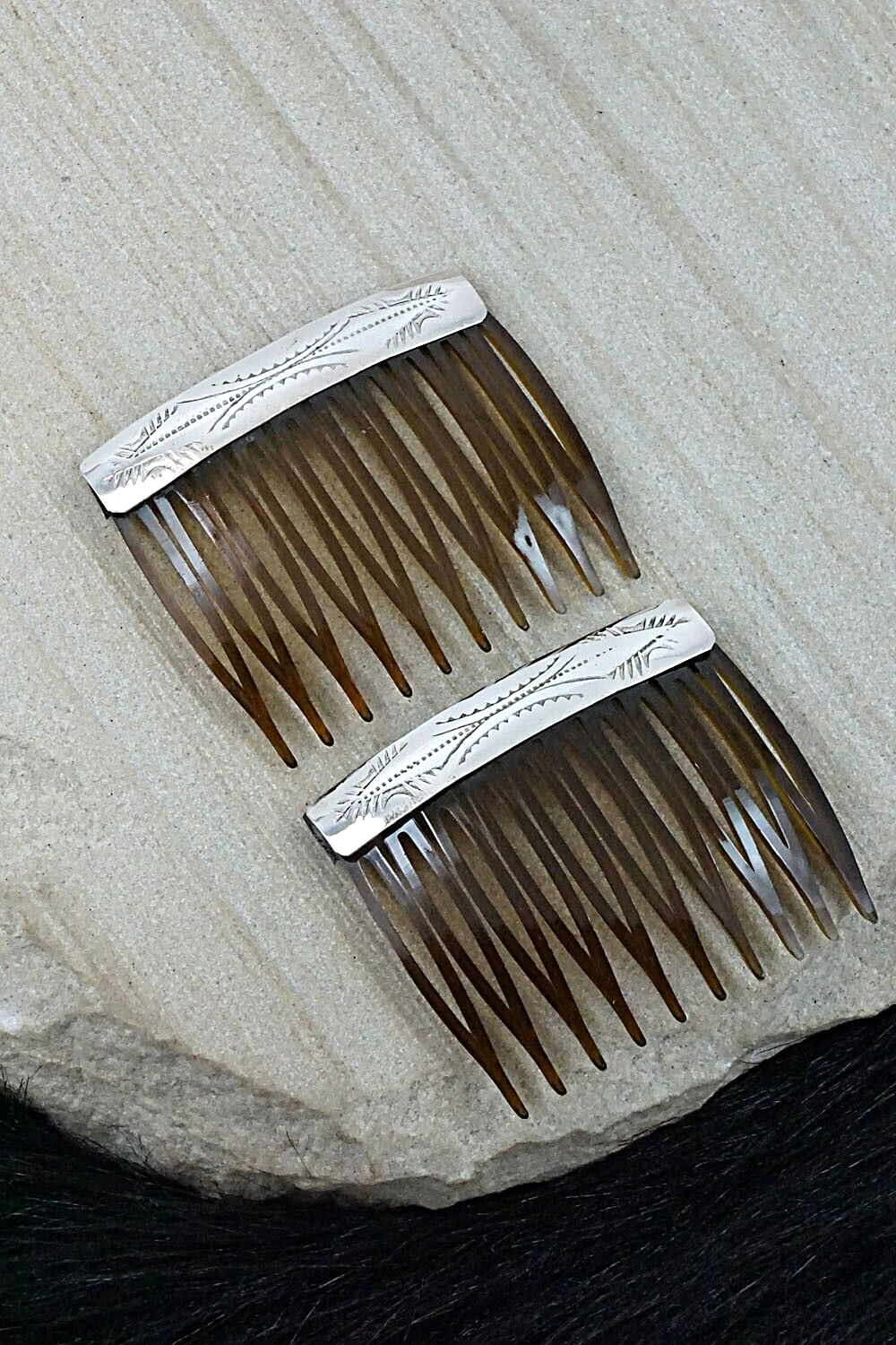 Sterling Silver Hair Combs - Randall Dalgai