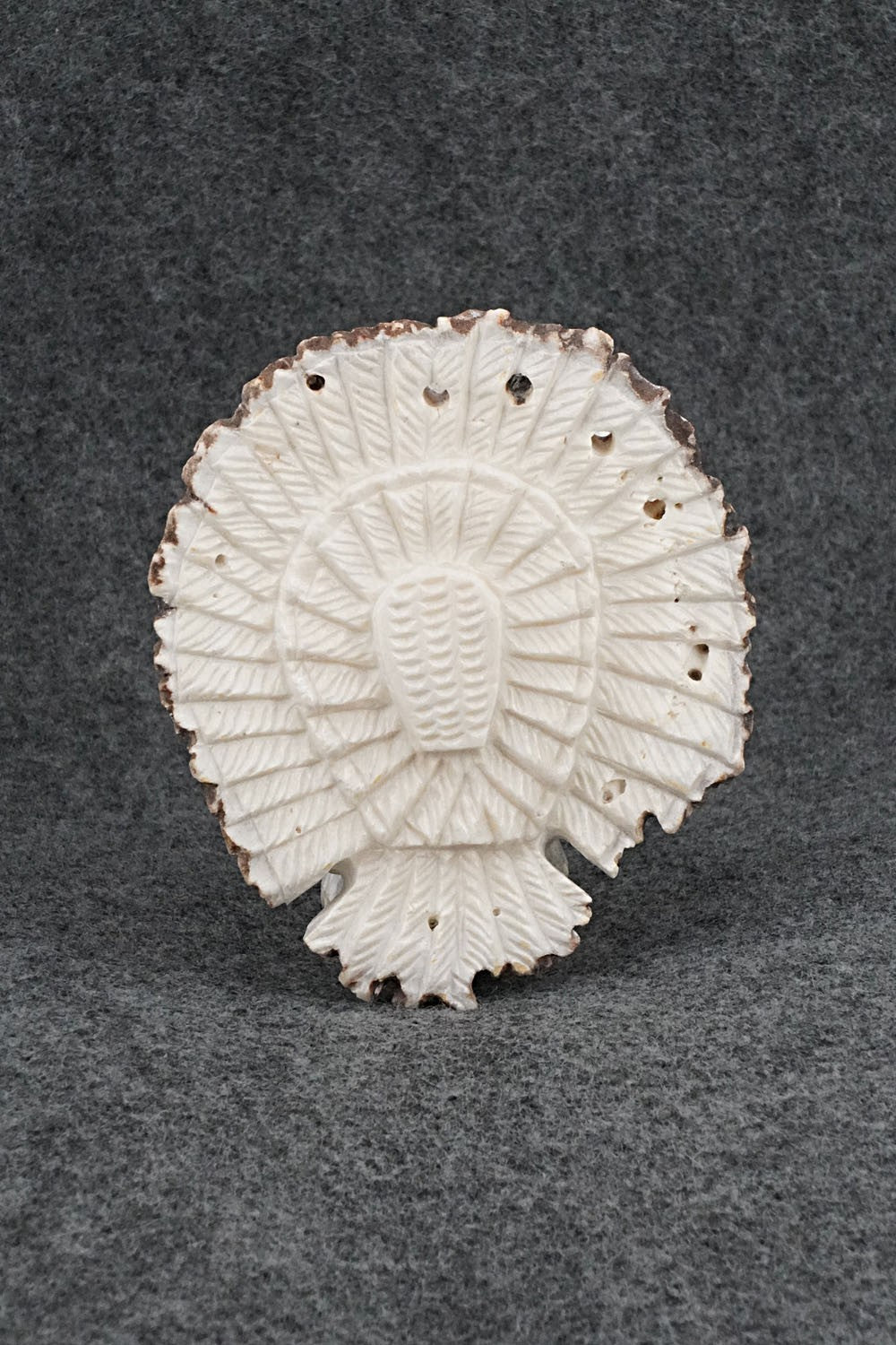 Turkey Zuni Fetish Carving - Garrick Weeka
