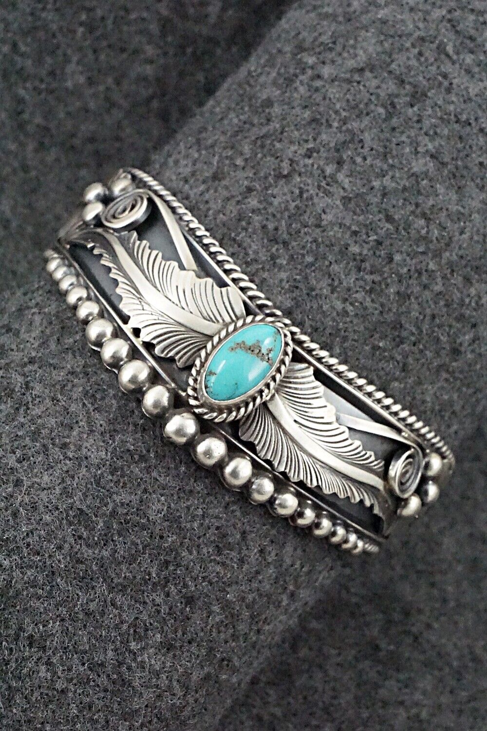 Turquoise & Sterling Silver Bracelet - Tom Lewis