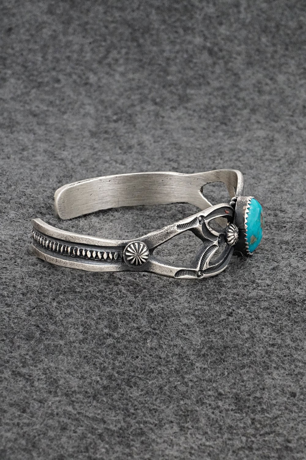 Turquoise & Sterling Silver Bracelet - Eva & Linberg Billah