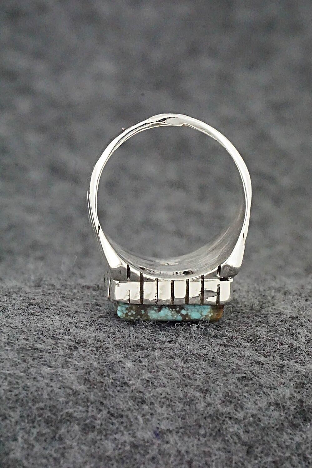 Turquoise & Sterling Silver Ring - Trevor Jack - Size 9