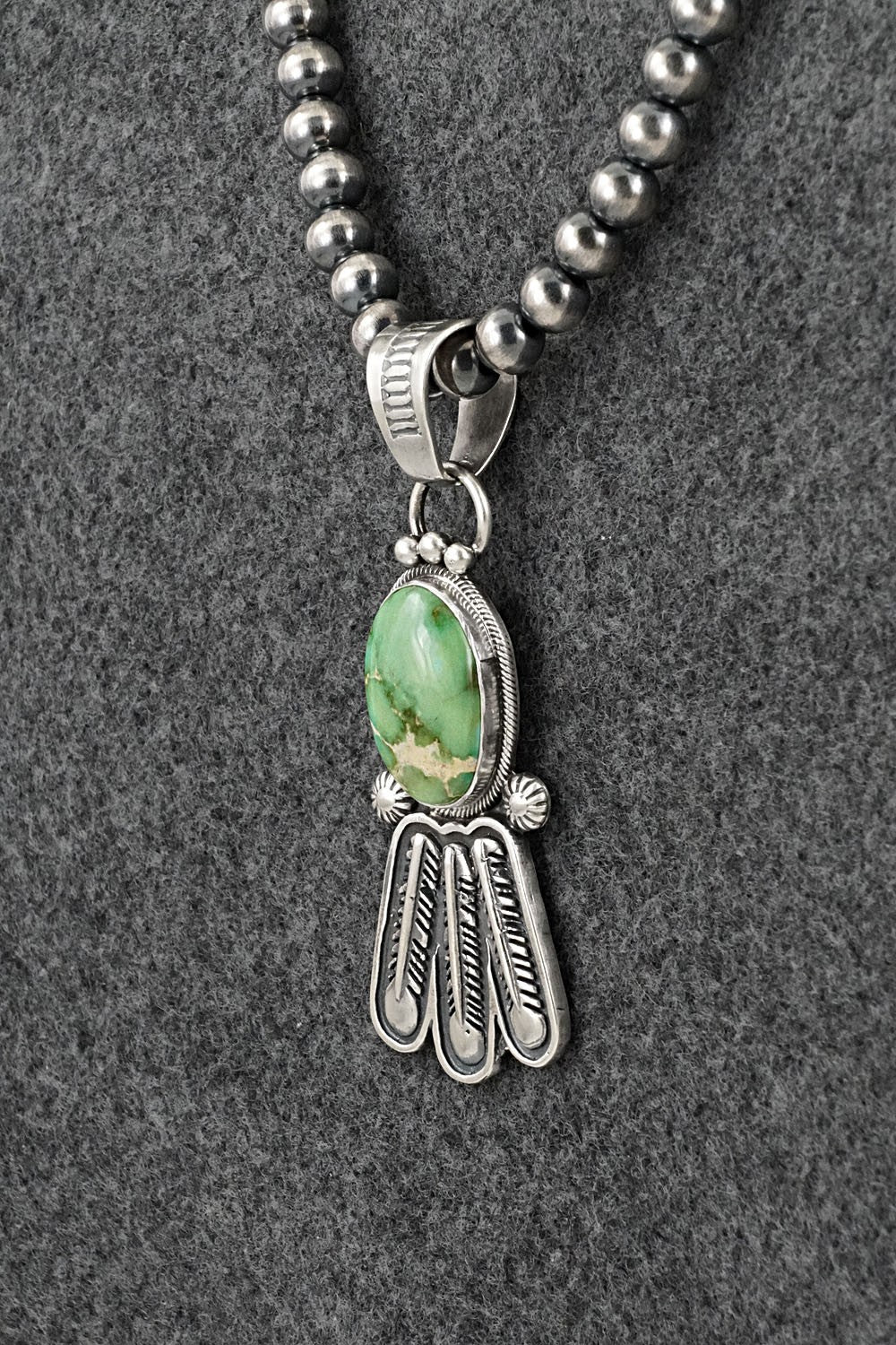 Turquoise & Sterling Silver Necklace - Verley Betone