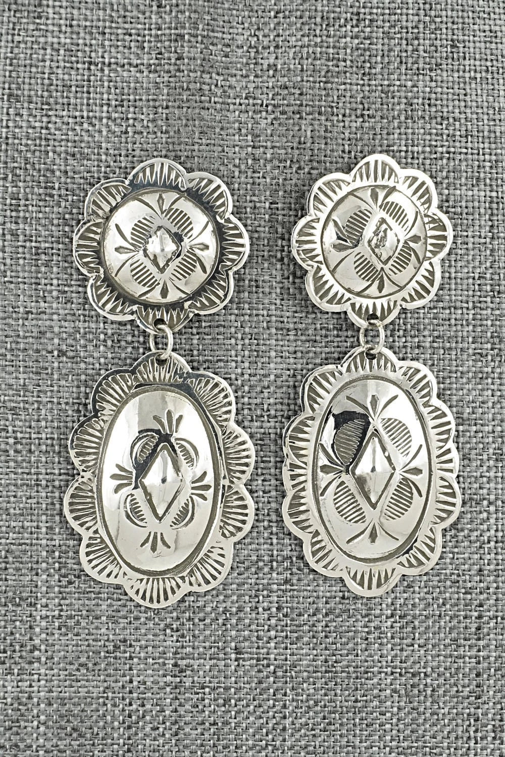 Sterling Silver Earrings - Bertha Begay