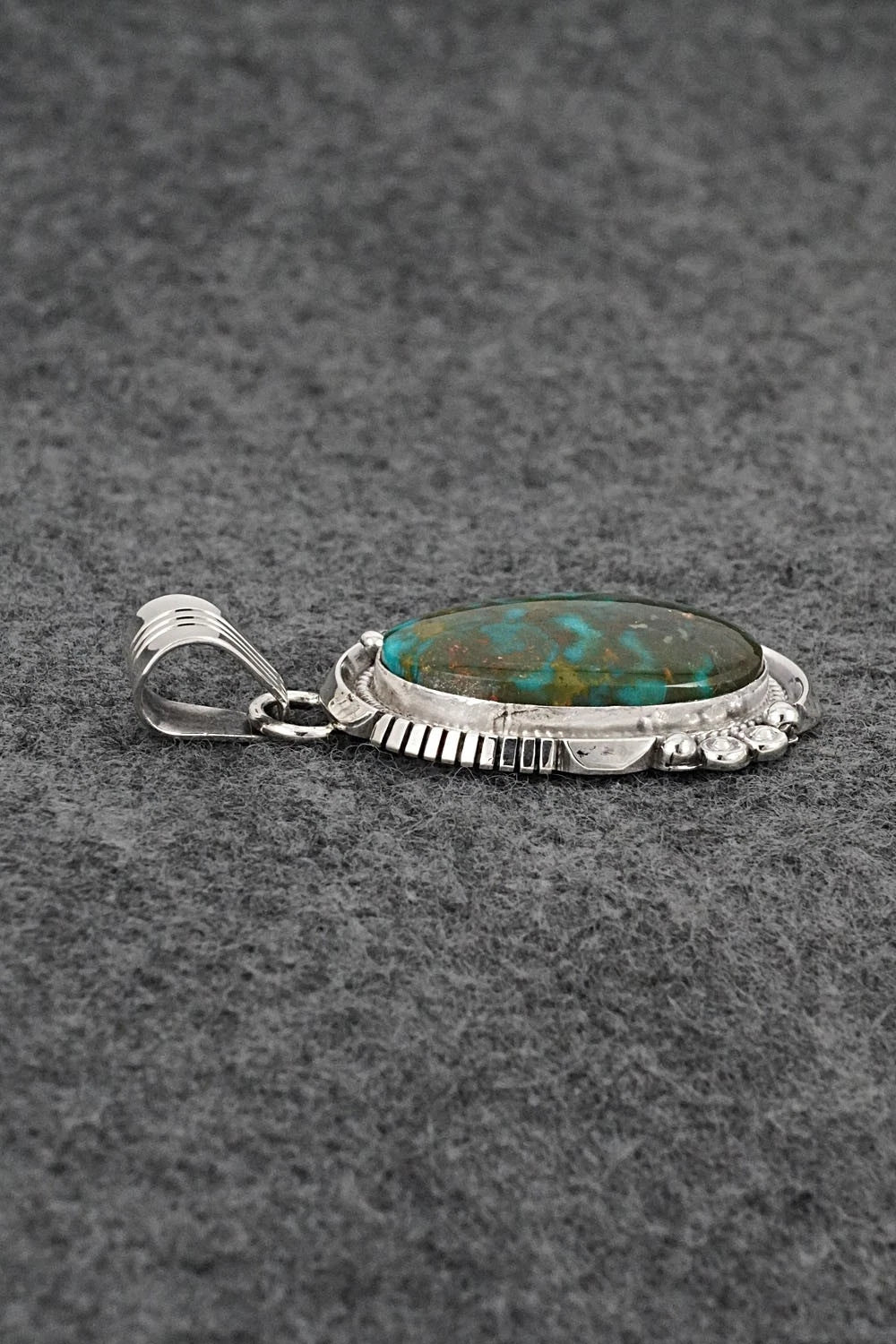 Turquoise & Sterling Silver Pendant - Daniel Benally