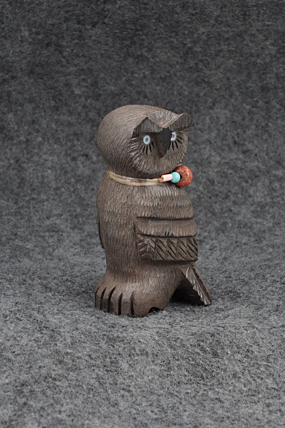 Owl Zuni Fetish Carving - Douglas Martza