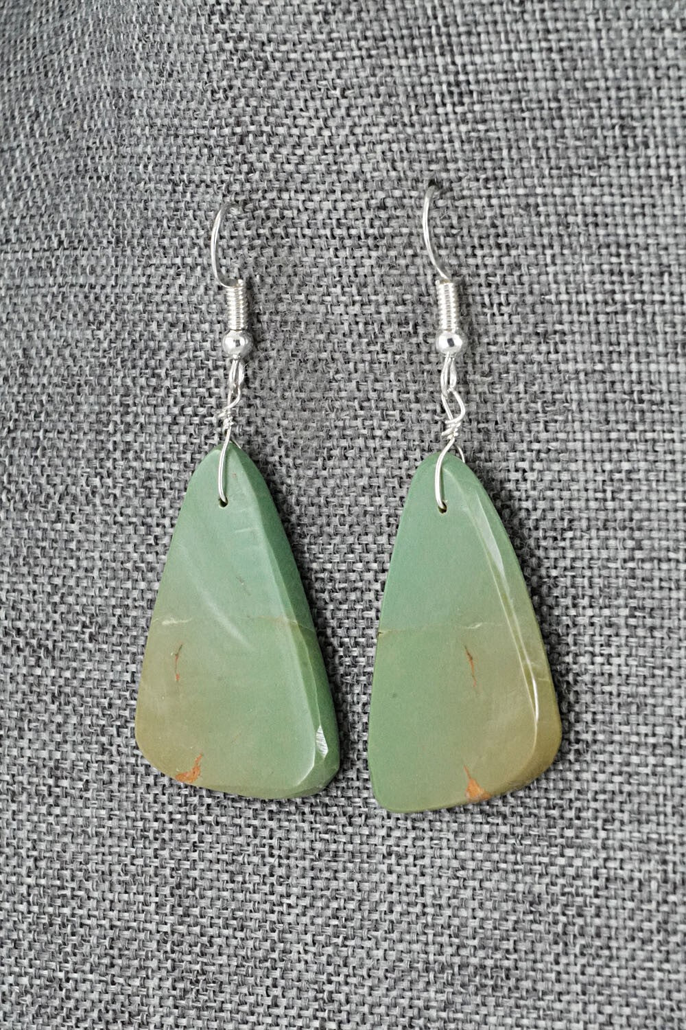 Turquoise & Sterling Silver Earrings - Louise Pete