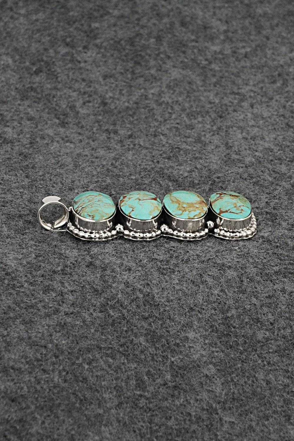 Turquoise & Sterling Silver Pendant - Marie Bahe