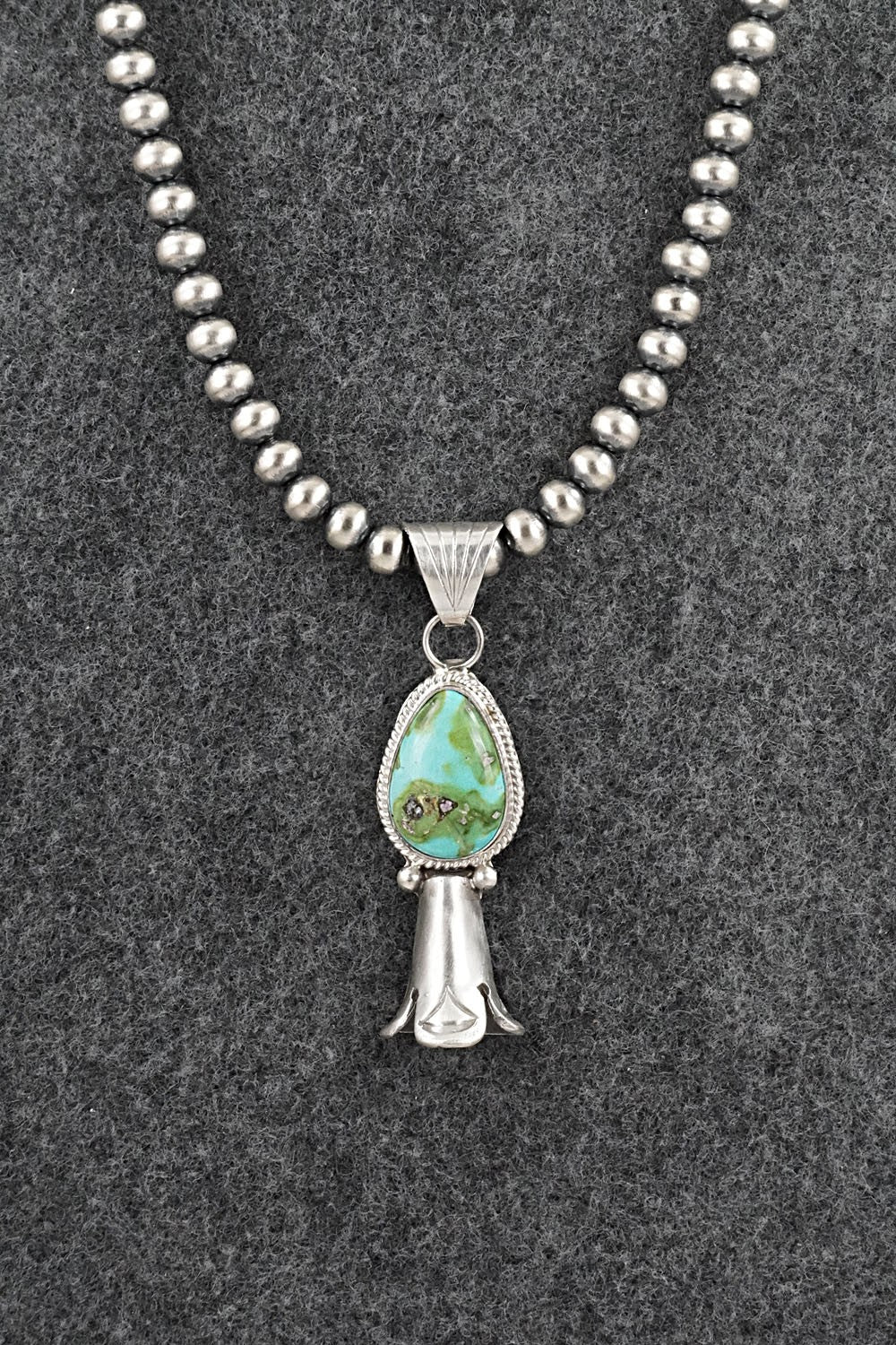 Turquoise & Sterling Silver Necklace - Samuel Yellowhair