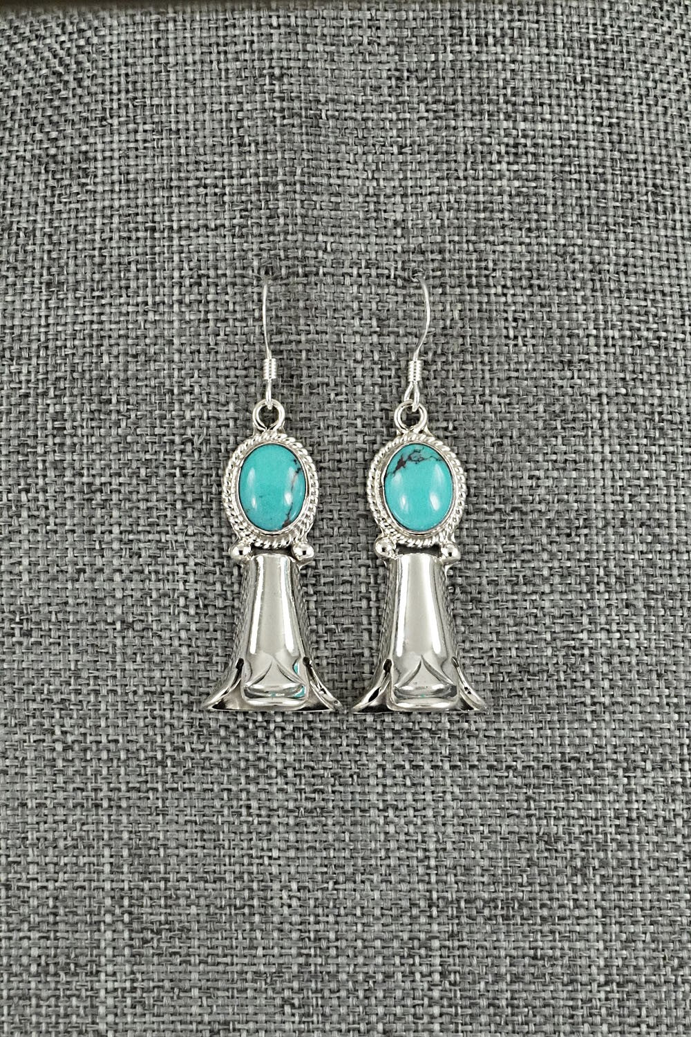 Turquoise & Sterling Silver Earrings - Sharon McCarthy