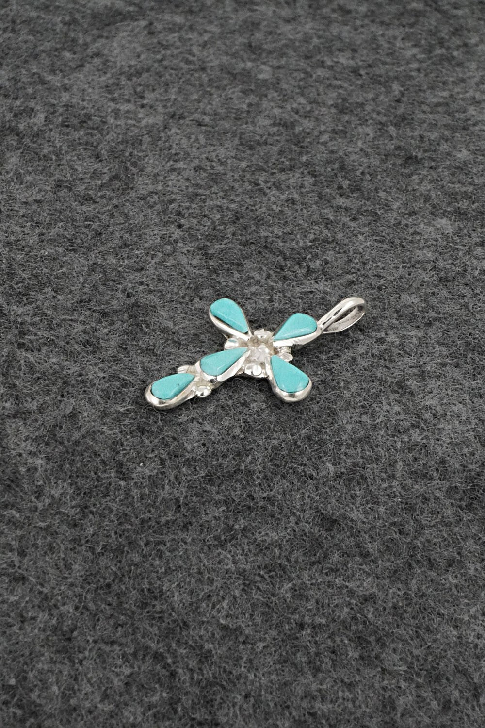 Turquoise & Sterling Silver Pendant - Bryce Vacit