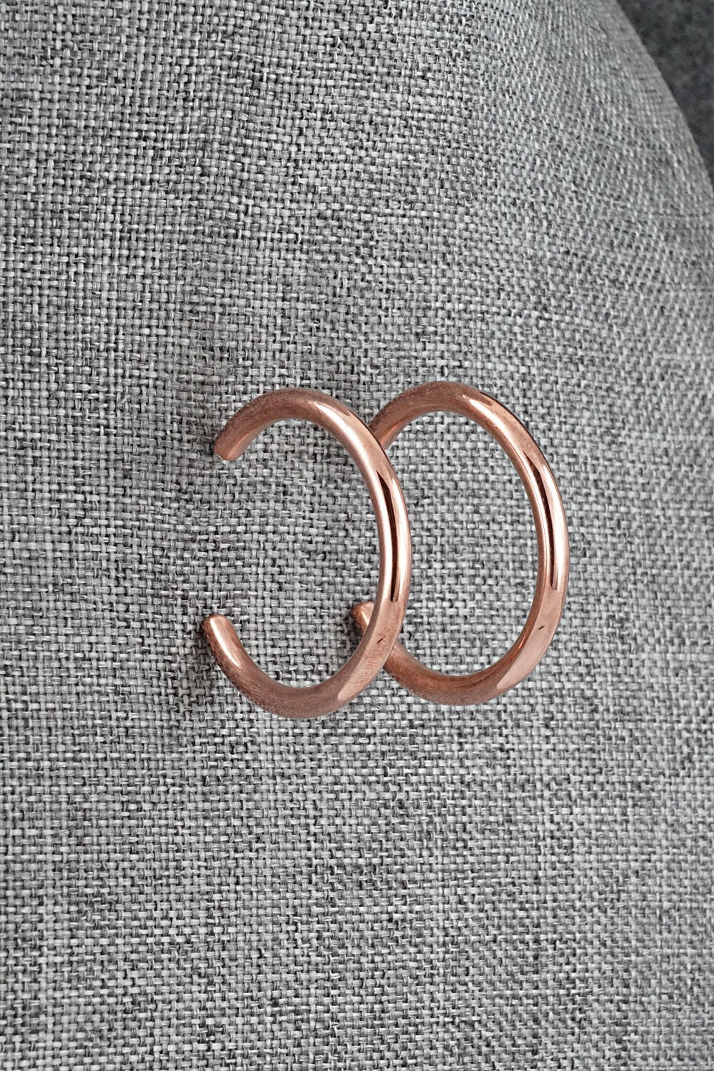 Copper Hoop Earrings - Elaine Tahe