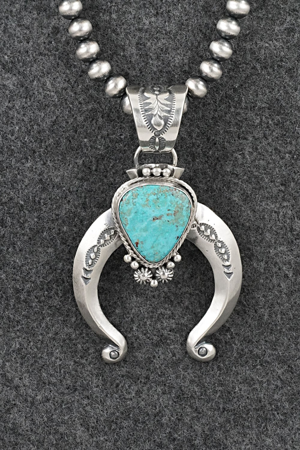 Turquoise & Sterling Silver Necklace - Samuel Yellowhair